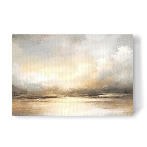Leinwandbild "Goldene Stunde D" artboxONE - Natur - Horizont,Himmel,Wolken,Gold,Sonnenuntergang