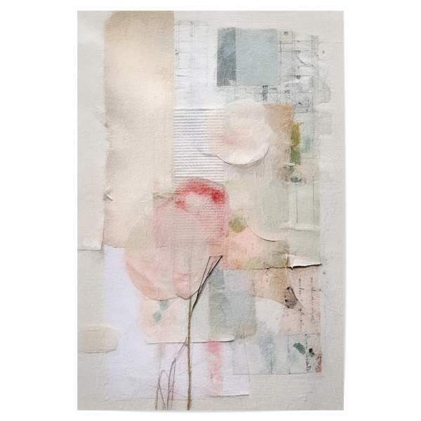 Poster 30x20 cm "Pastell-Blütenblatt-Collage F" artboxONE - Floral,Abstrakt - Blumen,Blume,Blütenblatt,Collage,Dekorativ
