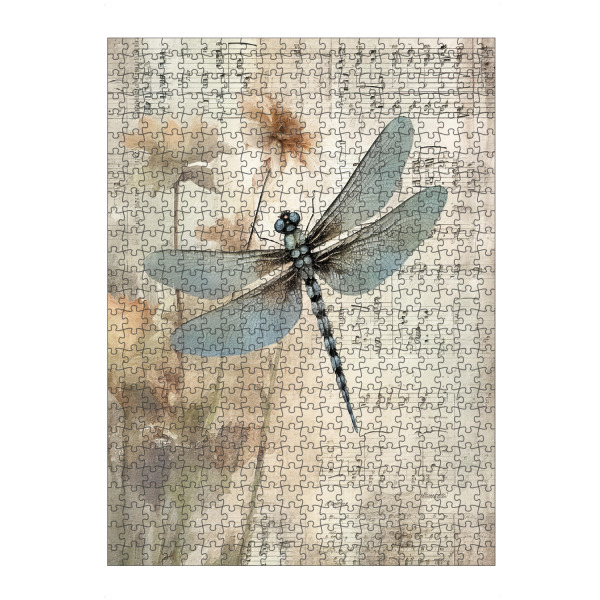 artboxONE Puzzle "Musikalische Libelle A" artboxONE - Tiere,Musik - Musik,Musiknoten,Tiere,Insekten,Libelle,Botanisch - Bild musik