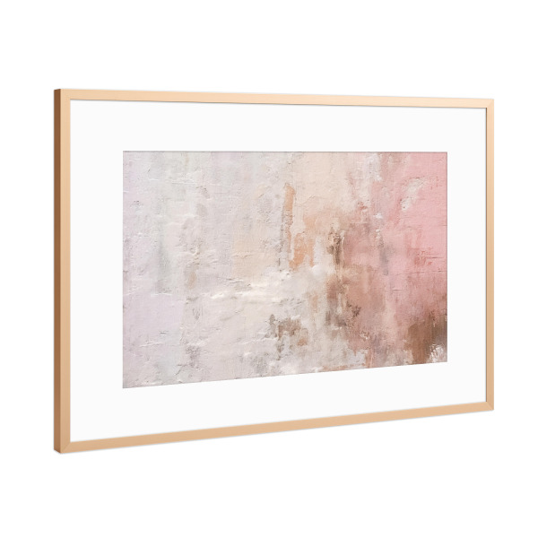 Poster mit Rahmen Kupfer "Rosa Grunge A" artboxONE - Abstrakt - Abstrakt,Rosa,Grunge,Dekorativ