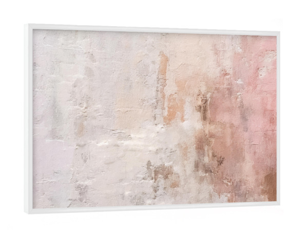 Poster mit weißem Rahmen "Rosa Grunge A" artboxONE - Abstrakt - Abstrakt,Rosa,Grunge,Dekorativ