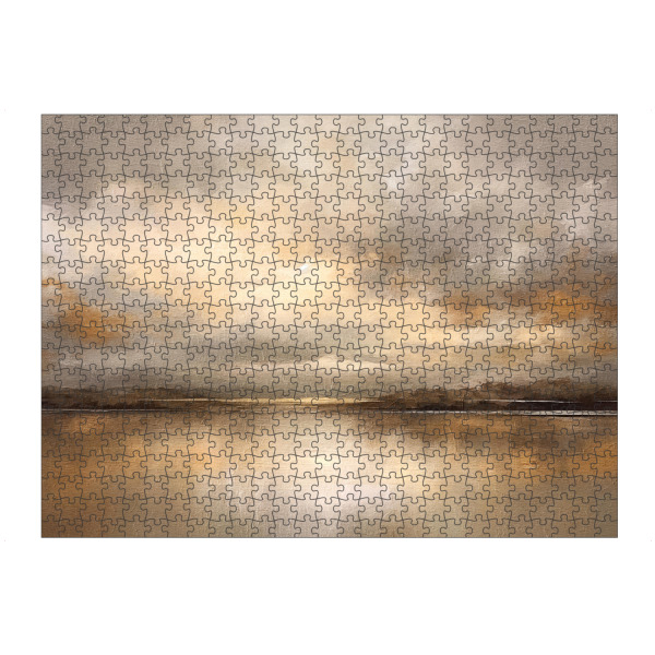 Puzzle Ravensburger "Goldene Stunde B" artboxONE - Natur - Horizont,Sonnenuntergang,Himmel,Wolken,Gold - Bild horizont