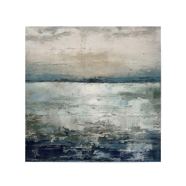 Poster 20x20 cm "Rustikale Meereslandschaft F" artboxONE - Abstrakt - Meer,Küste,Abstrakt,Dekorativ