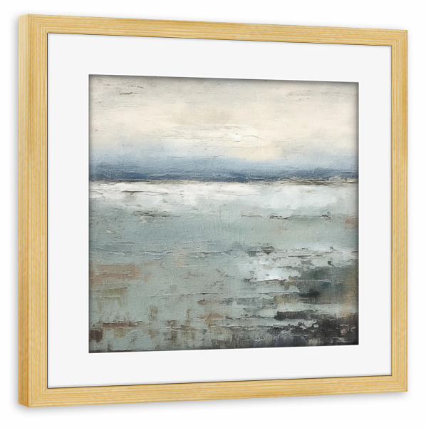 Poster mit Rahmen kiefer "Rustikale Meereslandschaft D" artboxONE - Abstrakt - Abstrakt,Meer,Küste,Dekorativ