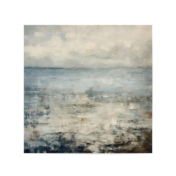 Poster 20x20 cm "Rustikale Meereslandschaft H" artboxONE - Abstrakt - Meer,Küste,Abstrakt,Dekorativ