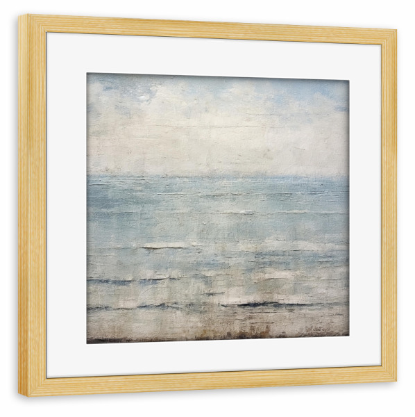 Poster mit Rahmen kiefer "Rustikale Meereslandschaft G" artboxONE - Abstrakt - Abstrakt,Dekorativ,Meer,Küste