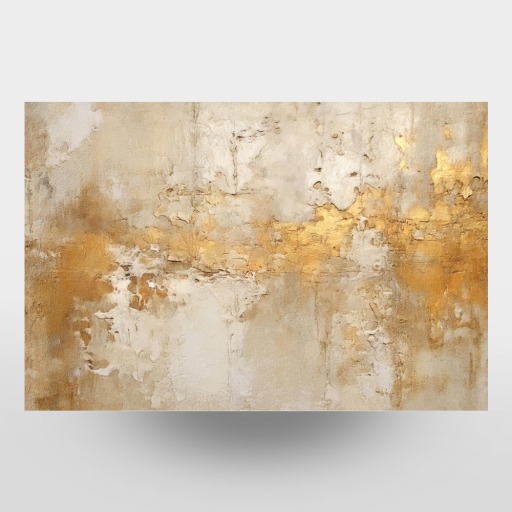 Ivory and Gold Grunge B