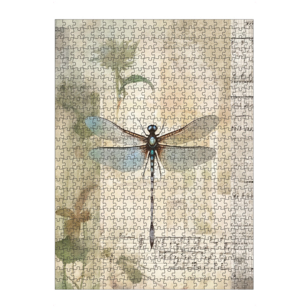 Puzzle Ravensburger "Musikalische Libelle J" artboxONE - Floral,Tiere,Musik - Blumen,Blumen,Insekten,Libelle,Musik,Noten,Noten - Bild blumen
