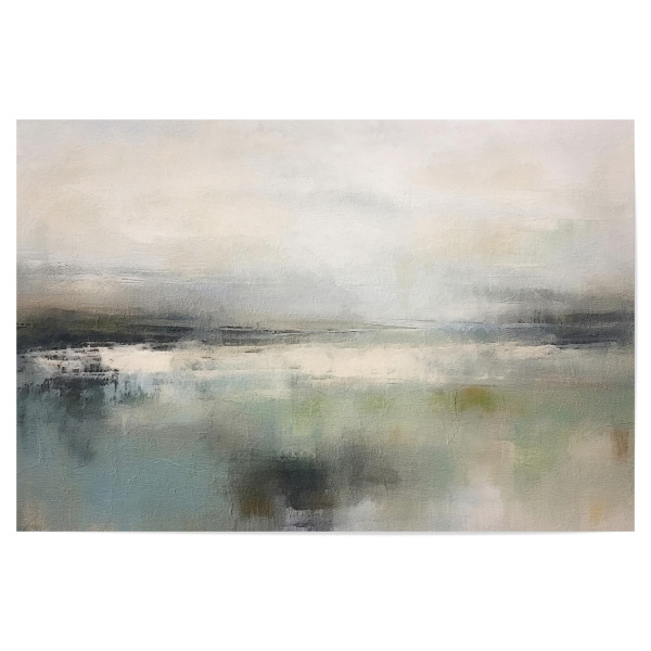 Poster 30x20 cm "Gedämpfte abstrakte Landschaft E" artboxONE - Natur,Abstrakt - Landschaft,Neutral,Natur,Wasser,Horizont,Abstrakt