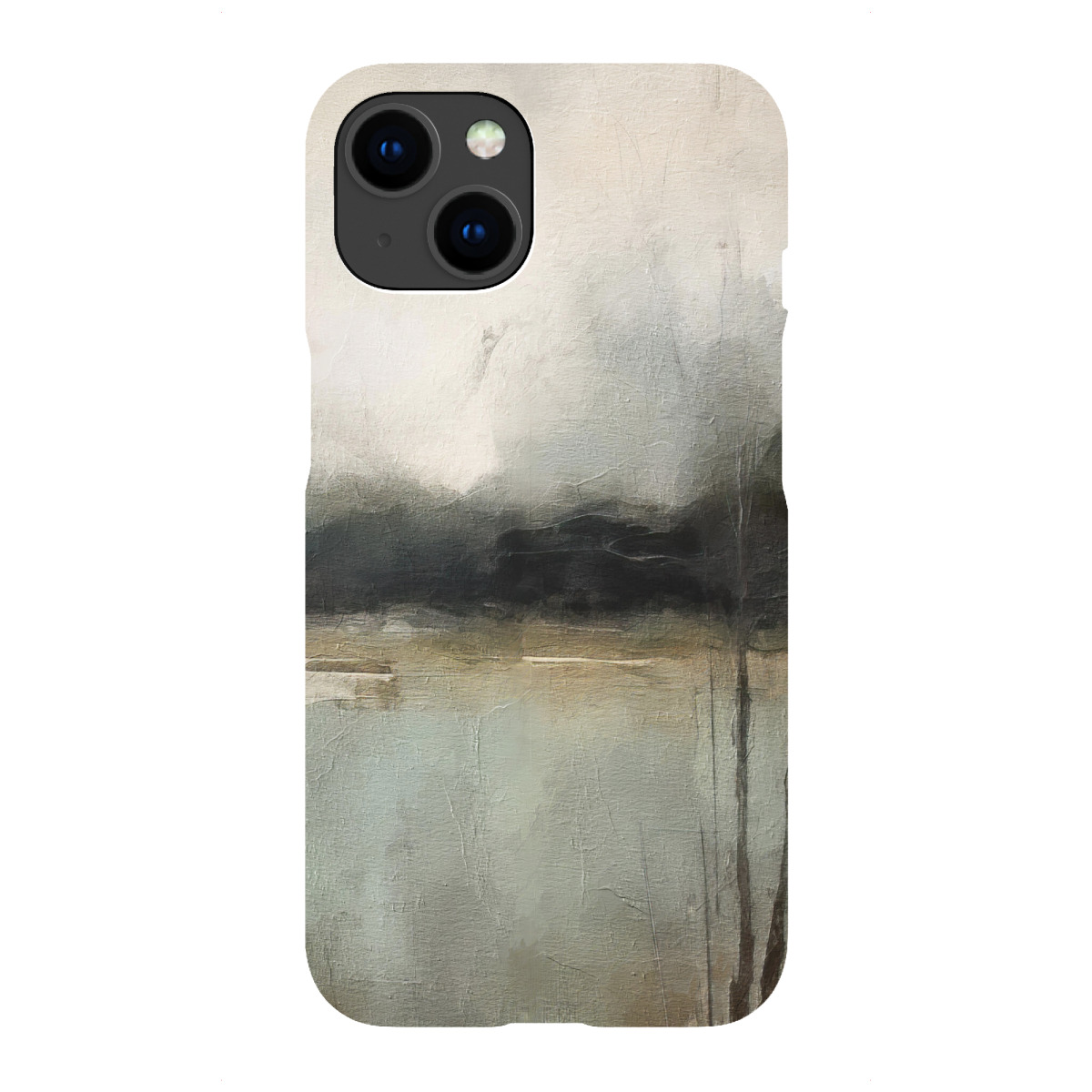 iPhone "Muted Abstract Landscape G" Premium-Case Handyhülle artboxONE