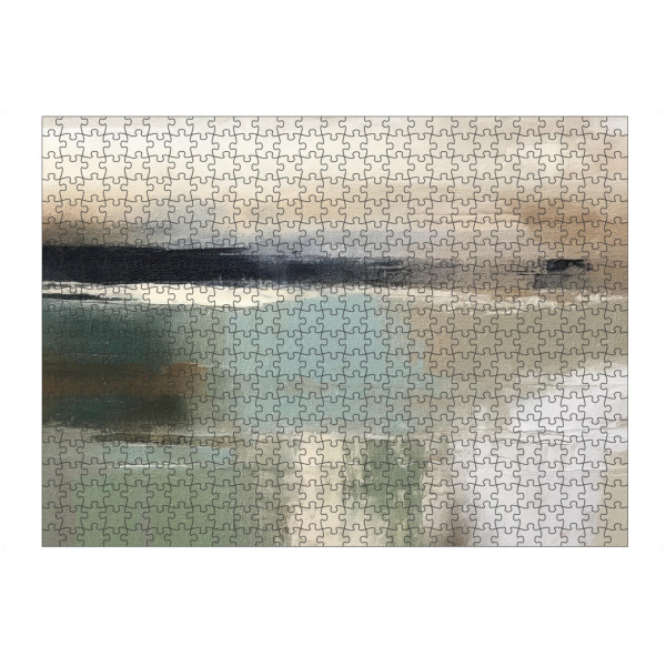 Puzzle Ravensburger "Gedämpfte abstrakte Landschaft J" artboxONE - Natur,Abstrakt - Landschaft,Wasser,Natur,Abstrakt,Neutral - Bild landschaft