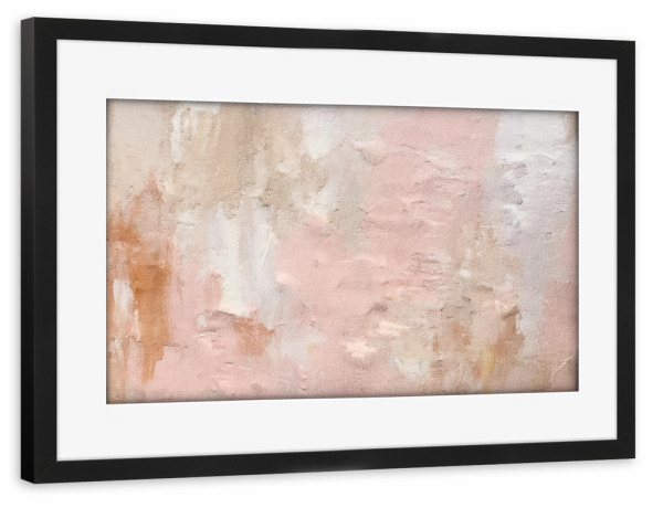 Poster mit Rahmen schwarz "Rosa Grunge F" artboxONE - Abstrakt - Grunge,Rosa,Abstrakt,Dekorativ