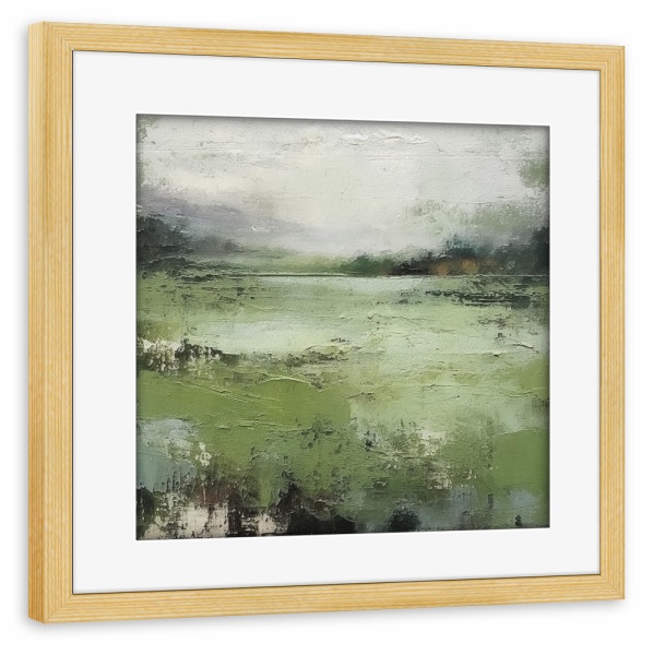 Poster mit Rahmen kiefer "Rustikale Landschaft K" artboxONE - Natur,Abstrakt - Abstrakt,Natur,Landschaft