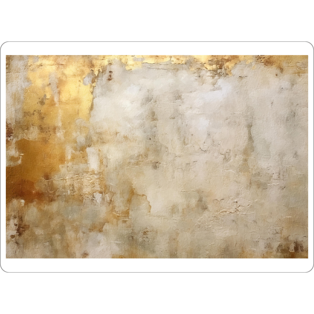 Tischset "Elfenbein und Gold Grunge K" artboxONE - Abstrakt - Gold,Grunge,Abstrakt,Dekorativ - Bild gold