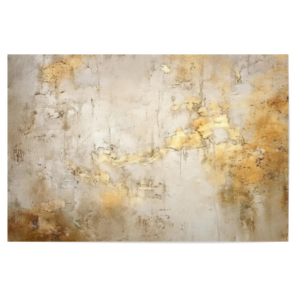 Poster 30x20 cm "Elfenbein und Gold Grunge C" artboxONE - Abstrakt - Grunge,Gold,Dekorativ,Abstrakt