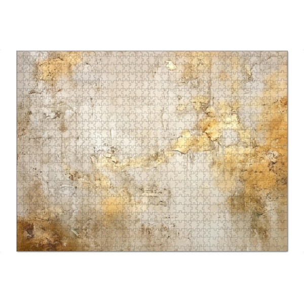 Puzzle Ravensburger "Elfenbein und Gold Grunge C" artboxONE - Abstrakt - Grunge,Gold,Dekorativ,Abstrakt - Bild grunge