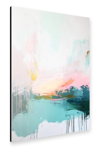 Alu-Dibond "Abstrakter Sonnenaufgang D" 30x20 cm artboxONE