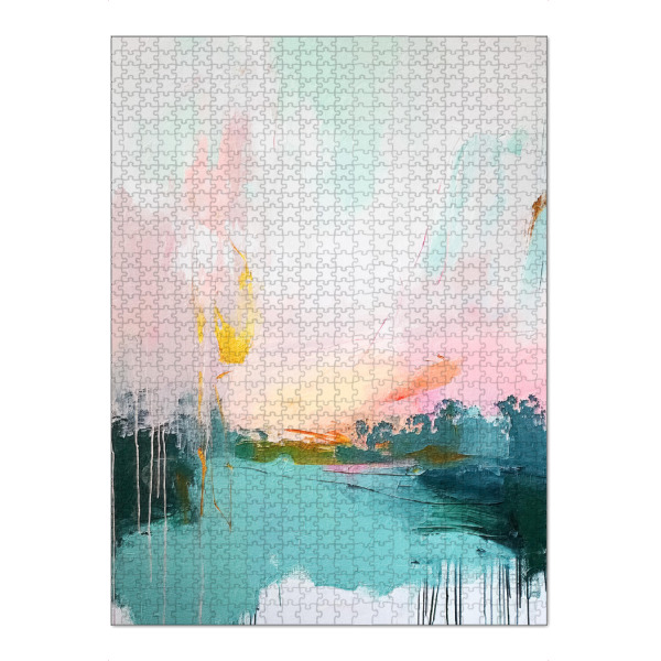 Puzzle Ravensburger "Abstrakter Sonnenaufgang D" artboxONE - Abstrakt - Abstrakt,Bunt,Dekorativ - Bild abstrakt