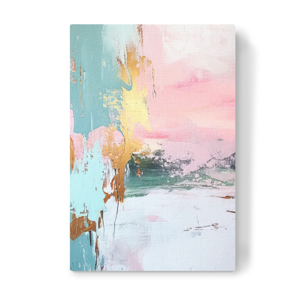 Leinwandbild "Abstrakter Sonnenaufgang H" artboxONE - Abstrakt - Abstrakt,Bunt,Dekorativ