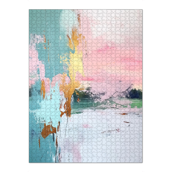 Puzzle Ravensburger "Abstrakter Sonnenaufgang H" artboxONE - Abstrakt - Abstrakt,Bunt,Dekorativ - Bild abstrakt