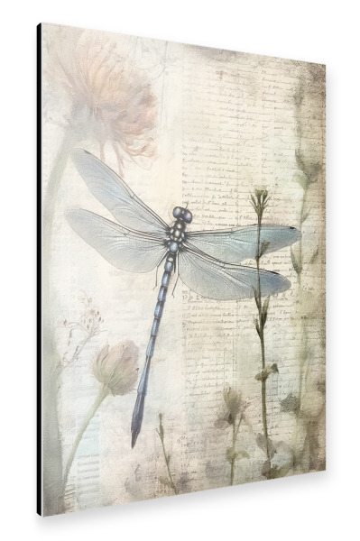 Alu-Dibond "Musikalische Libelle C" 30x20 cm artboxONE