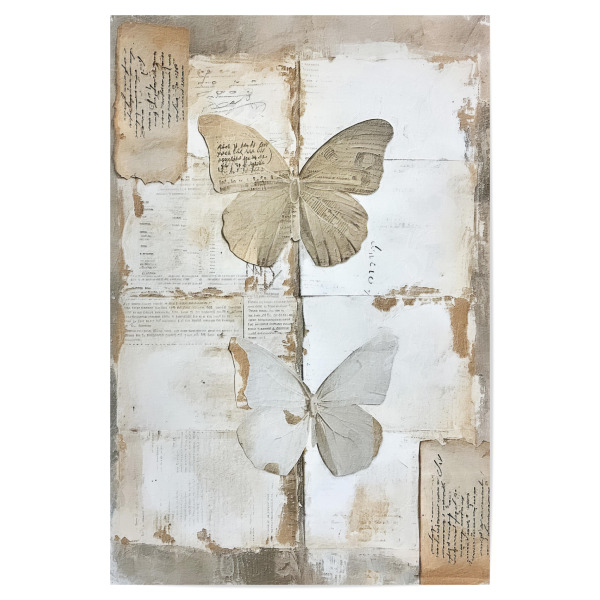 Poster 30x20 cm "Vintage Schmetterling A" artboxONE - Tiere,Buchstaben - Briefe,Notizen,Insekten,Schmetterling