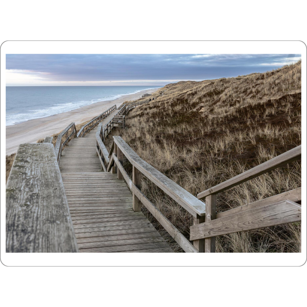 Tischset "Sylt - Abendstimmung" artboxONE - Natur - Meer,Natur,Sylt,Strand,Holz,Rustikal - Bild meer
