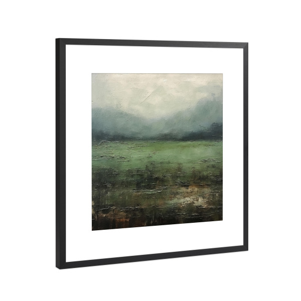 Poster mit Rahmen Schwarz (Metallic) "Rustikale Landschaft D" artboxONE - Natur,Abstrakt - Abstrakt,Natur,Feld,Landschaft