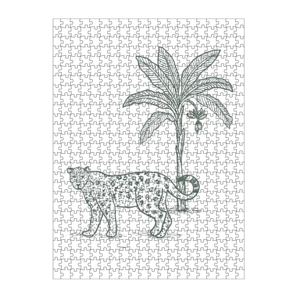 Puzzle Ravensburger "Cheetah and Banana tree" artboxONE - Natur,Tiere