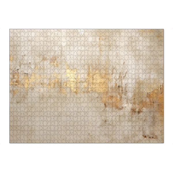 Puzzle Ravensburger "Elfenbein und Gold Grunge F" artboxONE - Abstrakt - Gold,Abstrakt,Grunge,Dekorativ - Bild gold