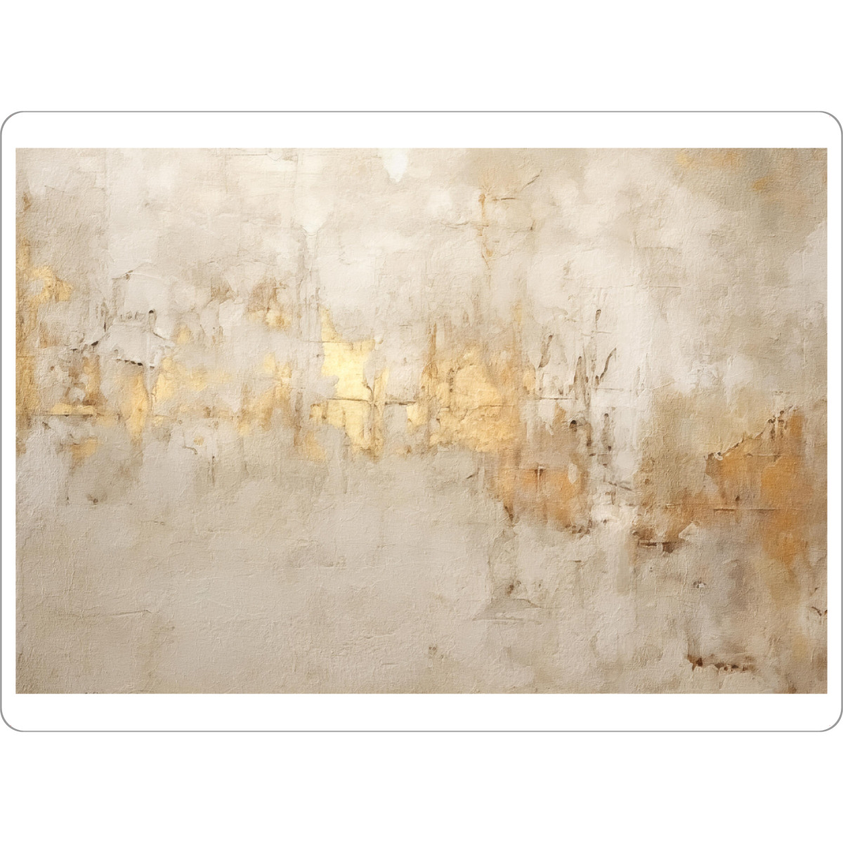 Tischset "Elfenbein und Gold Grunge F" artboxONE - Abstrakt - Gold,Abstrakt,Grunge,Dekorativ - Bild gold