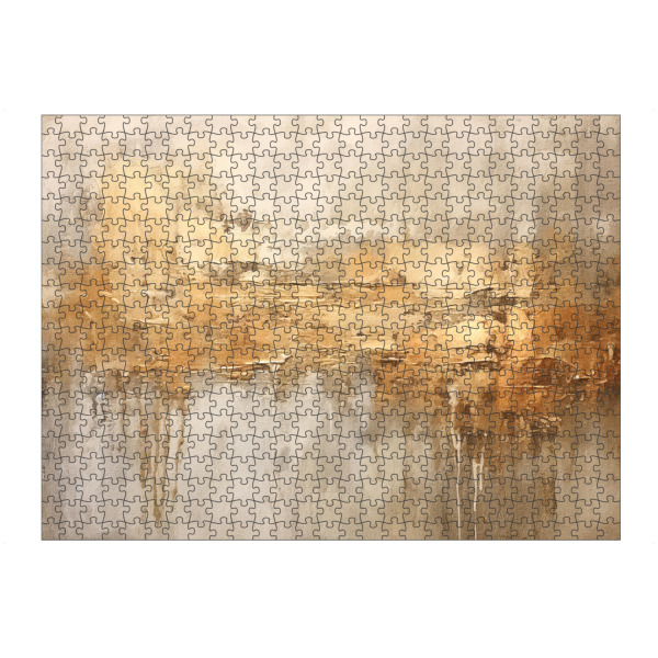 Puzzle Ravensburger "Elfenbein und Gold Grunge G" artboxONE - Abstrakt - Gold,Grunge,Abstrakt,Dekorativ - Bild gold