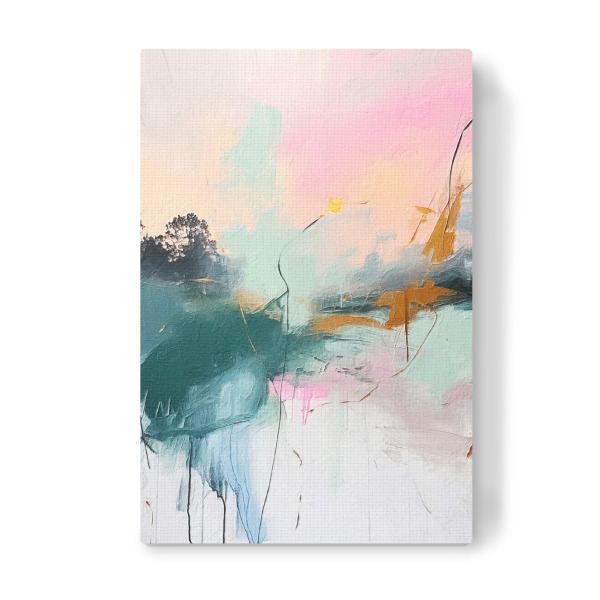Leinwandbild "Abstrakter Sonnenaufgang L" artboxONE - Abstrakt - Abstrakt,Bunt,Dekorativ
