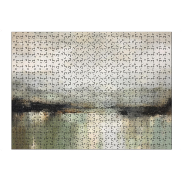 Puzzle Ravensburger "Gedämpfte abstrakte Landschaft D" artboxONE - Natur,Abstrakt - Landschaft,Horizont,Natur,Neutral - Bild landschaft