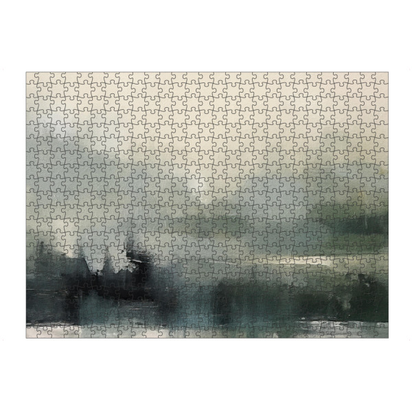 artboxONE Puzzle "Gedämpfte abstrakte Landschaft H" artboxONE - Natur,Abstrakt - Landschaft,Natur,Horizont,Neutral,Abstrakt - Bild landschaft