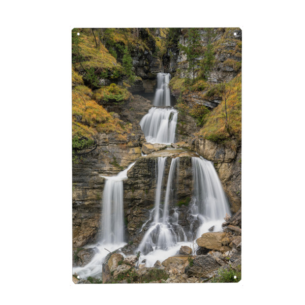 Metall Poster "Kuhfluchtwasserfall Bayern" artboxONE - Natur,Reise,Reise / Länder