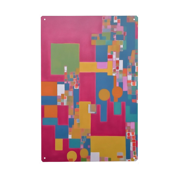 Holzbild "Viereck Malerei" artboxONE - Abstrakt,Geometrie