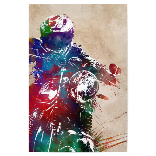 Poster 30x20 cm "Motorsport-Sportkunst G" artboxONE - Sport / Motorsport,Sport - Motor,Motorsport,Motorrad,Sport,Rennen