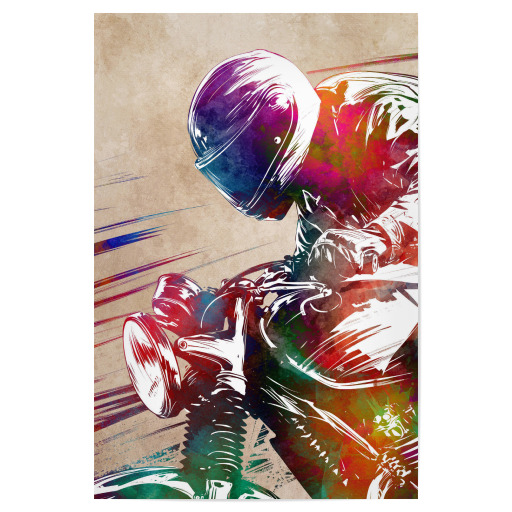 Motorradrennsport Kunst D