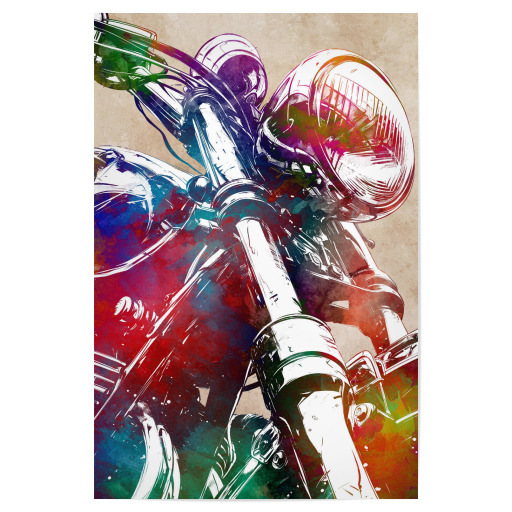 Motorradrennsport Kunst E