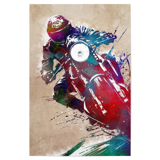 Motorradrennsport Kunst F
