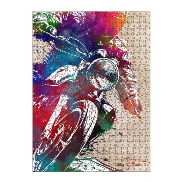 artboxONE Puzzle "Motorradrennsport Kunst G" artboxONE - Sport / Motorsport,Sport - Motor,Motorsport,Motoren,Motorrad,Sport,Rennsport