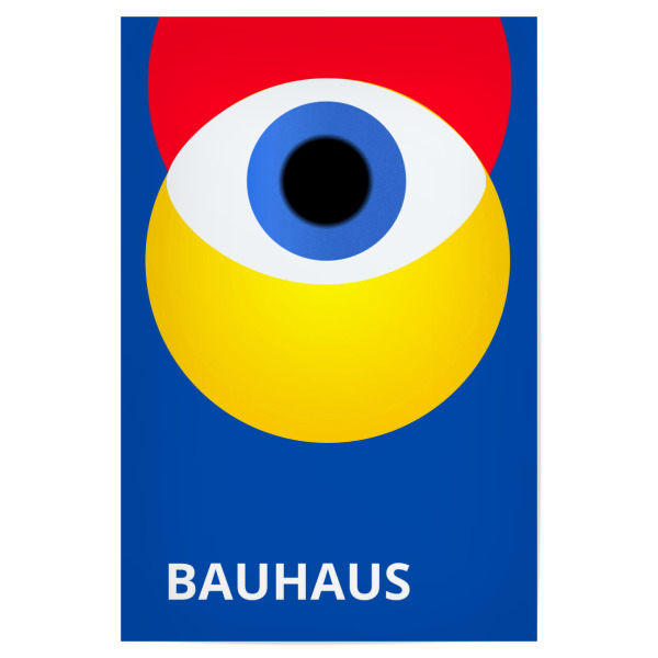 Poster 30x20 cm "Bauhaus eye" artboxONE - Abstrakt,Geometrie - Bauhaus,Contemporary,Retro,Geometric,Bauhaus art,Bauhaus style,Modern
