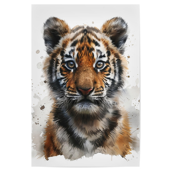 Poster 30x20 cm "Baby Tiger (matart)" artboxONE - Für Kinder,Tiere