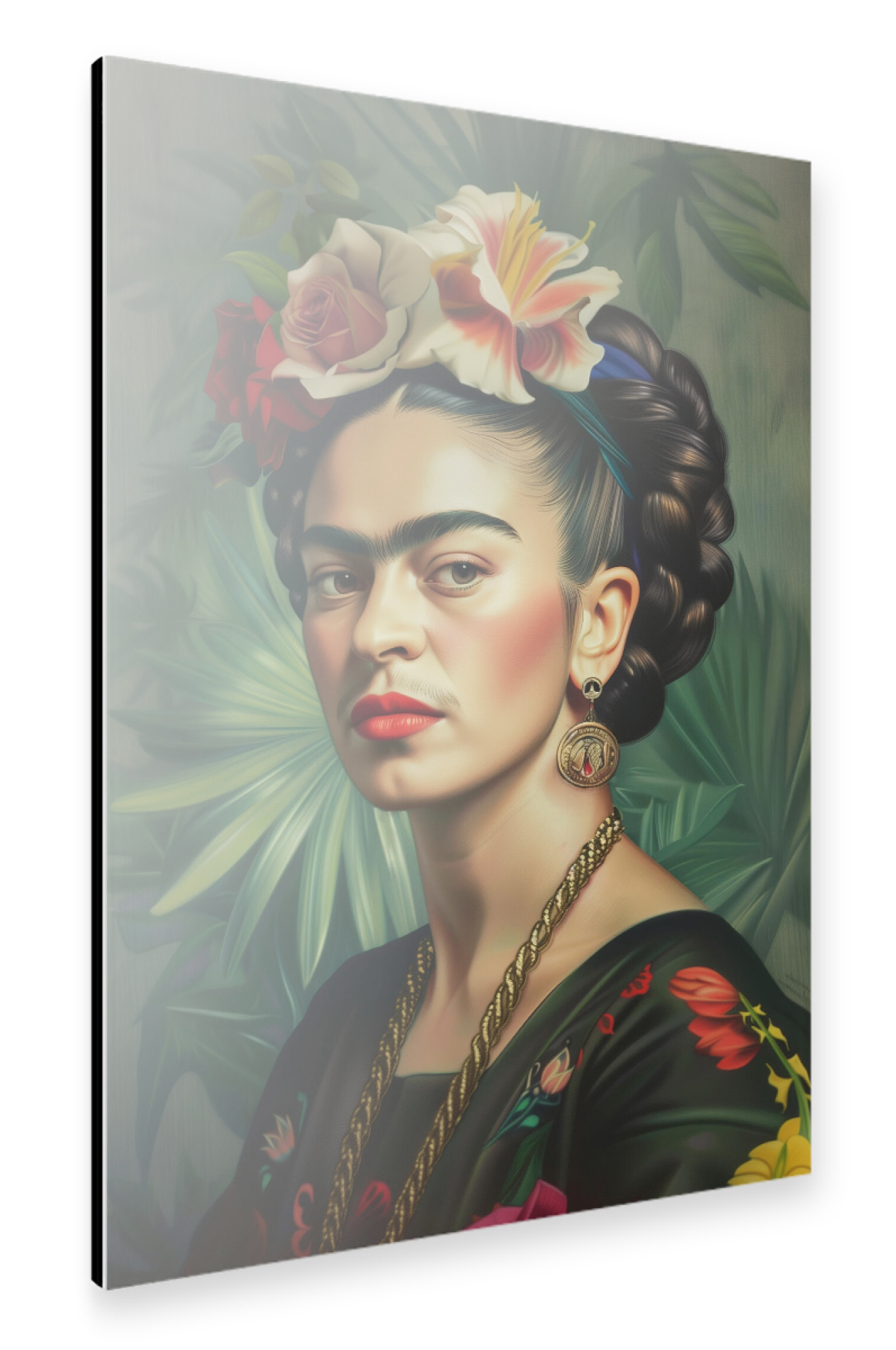 Alu-Dibond "Frida Tropical Elegante Kunst" 30x20 cm artboxONE