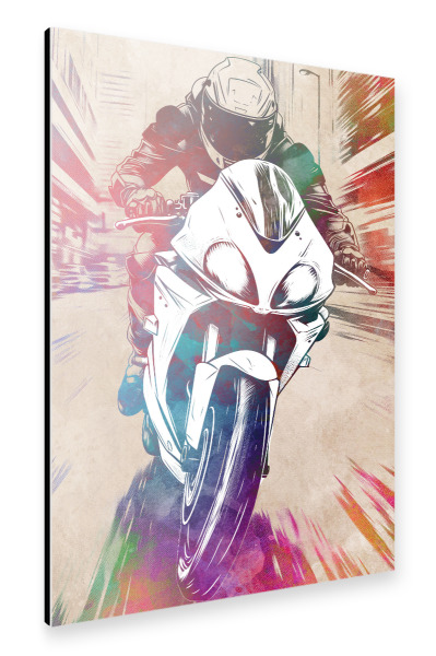 Alu-Dibond "Motorsport-Sportkunst H" 30x20 cm artboxONE