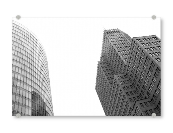 Acrylglasbild "Berlin Style" artboxONE - Städte,Städte / Berlin,Schwarzweiß,Architektur - Berlin,Architektur,Hauptstadt,Potsdamer platz,Schwarzweiß