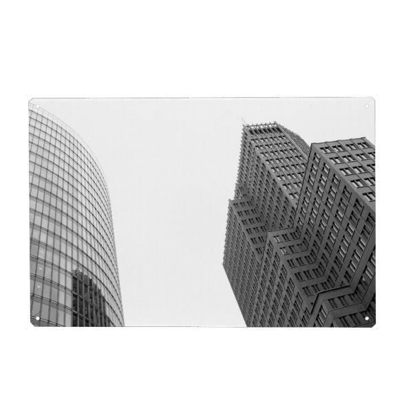 Holzbild "Berlin Style" artboxONE - Städte,Städte / Berlin,Schwarzweiß,Architektur - Berlin,Architektur,Hauptstadt,Potsdamer platz,Schwarzweiß