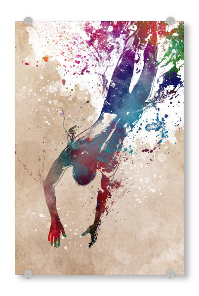 Acrylglasbild "Schwimmsportkunst M" artboxONE - Sport,Sport / Sommerspiele - Schwimmen,Schwimmer,Schwimmen,Tauchen,Wasser,Sport