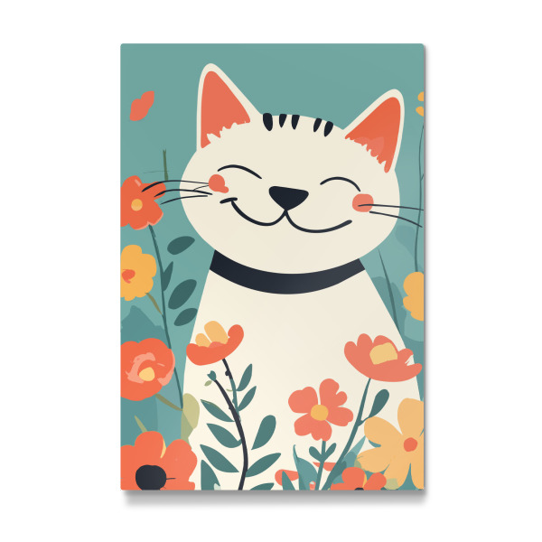 Galerie-Print "Cat happy" 30x20 cm artboxONE